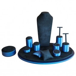 Jewelry display set - Sferic Oval Blue