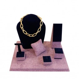 Jewelry display set, mini corner lilac