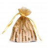 Chic organza pouch, with sequins