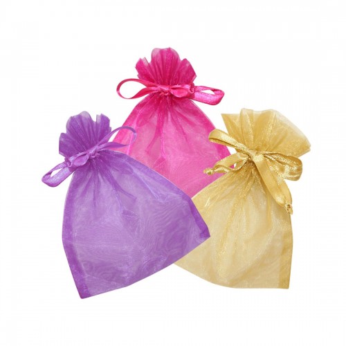 Organza pouch for jewels and costume jewellery