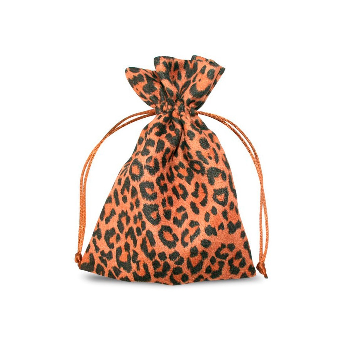 Suede Leopard print pouch