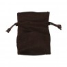 Suede pouch for jewels and custom jewellery