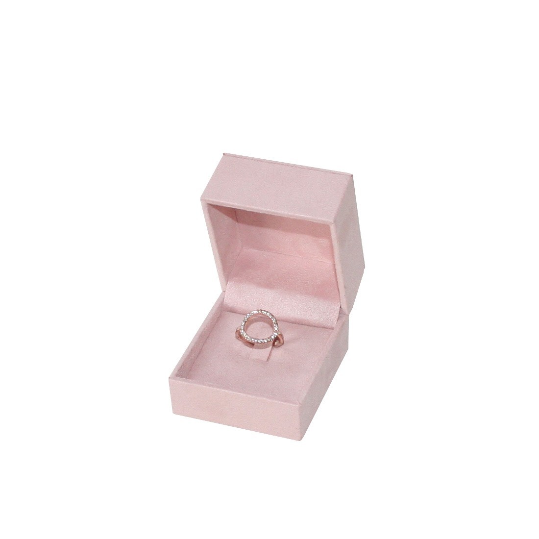 Multipurpose jewellery box suede pink
