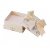 Jewellery box for ring, earring or chain, Florencia white marble