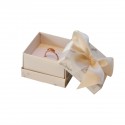 Jewellery box for ring or earrings, Florencia white marble