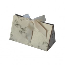 Bolsa de cartón con estampado de mármol, para joyería
